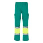 tweekleurige broek van keperstof maten s-3xl - 