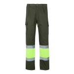 tweekleurige broek van keperstof maten s-3xl - 