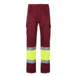 tweekleurige broek van keperstof maten s-3xl - 