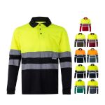 tweekleurige polo (160g/m2) maten xs-3xl