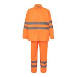 regenpak van polyester maten: m-3xl - oranje