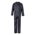 regenpak tweedelig van polyester maten:m-3xl - blauw