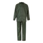regenpak tweedelig van polyester maten:m-3xl - groen