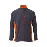 tweekleurig fleecejack maten: xs-3xl - 