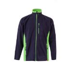 tweekleurig fleecejack maten: xs-3xl - 