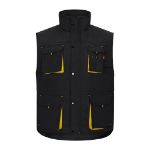 gewatteerd vest, tweekleurig maten s-3xl - 