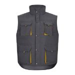 gewatteerd vest, tweekleurig maten s-3xl - 
