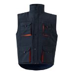 gewatteerd vest, tweekleurig maten s-3xl - 
