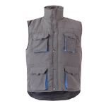 gewatteerd vest, tweekleurig maten s-3xl - 