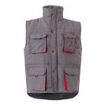 gewatteerd vest, tweekleurig maten s-3xl - 