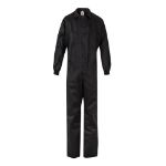 twill jumpsuit (200g/m2) van katoen maten: 48-72 - zwart