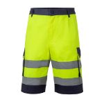 tweekleurige bermuda maten s-3xl - geel