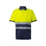 tweekleurig piqué poloshirt (150g/m2) maat s-3xl - 