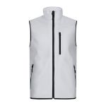 softshell vest met polaire voering maten: xs-3xl - wit