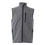softshell vest met polaire voering maten: xs-3xl - grijs