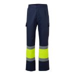 tweekleurige broek keperstof 190 gr maat s-3xl - 