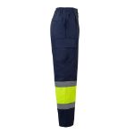 tweekleurige broek keperstof 190 gr maat s-3xl