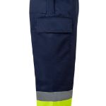 tweekleurige broek keperstof 190 gr maat s-3xl