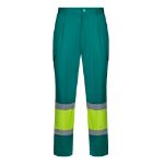 tweekleurige broek keperstof 190 gr maat s-3xl - 
