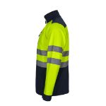 tweekleurig softshell jack maten s-3xl