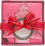 glazen theelichthouder casey - rood