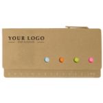 kartonnen memoblaadjeshouder met liniaal riva