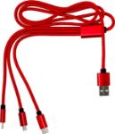 nylon oplaadkabel felix - rood