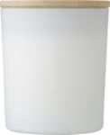 glazen kaars josiah - wit