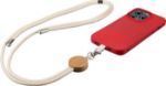 katoenen telefoonlanyard met trekkoord lucia
