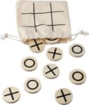 natuurlijk houten tic-tac-toe spel waltraud