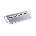 usb hub. - zilver