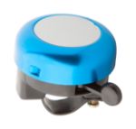 aluminium fietsbel met zilveren plaat. - blauw