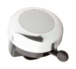 aluminium fietsbel met zilveren plaat. - zilver