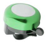 aluminium fietsbel met zilveren plaat. - groen