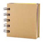 zelfklevend notitieblok met spiraal.