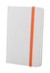 wit kartonnen notitieboek met 80 bladzijden.