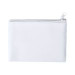 portemonnee halie met rits en sleutelhanger. - wit