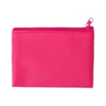 portemonnee halie met rits en sleutelhanger. - fuchsia