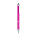 touch screen pen met balpen - fuchsia