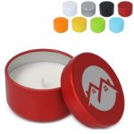 asana plantaardige kaars in gerecycled blik