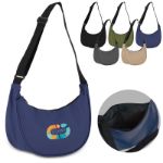 pu-gecoat r-pet 600d halve maan sling tas