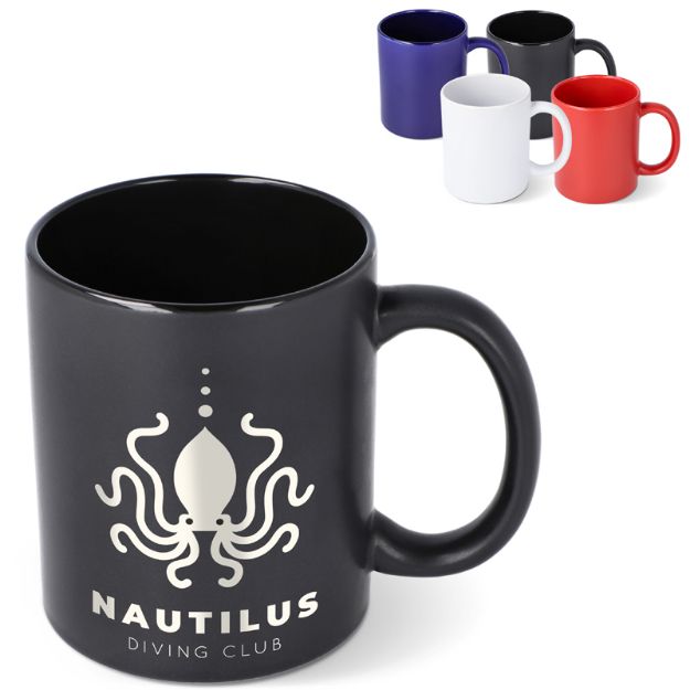 mok contrasterend mat en glanzend glazuur 350 ml