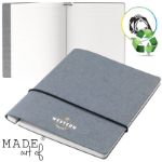 recycled textiel hervulbare notitieboek a5