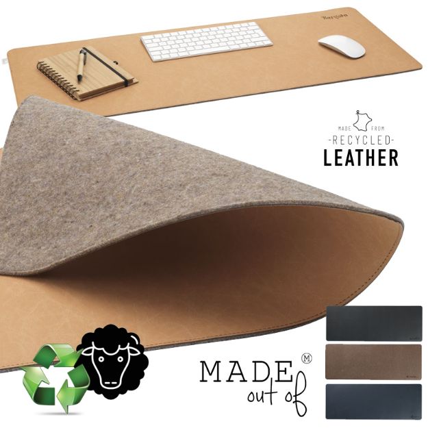 recycled leder onderlegger