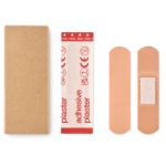 15 stuks pleisters in een doosje recycled papier