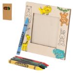 fotolijst 7.5 x 7.5 cm met 5 stiften kunku