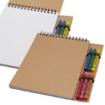 doodle a5 spiraal notitieboekje met waskrijtset