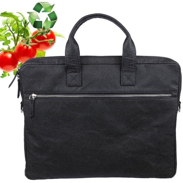 tomatenleer laptoptas 15 inch lillian