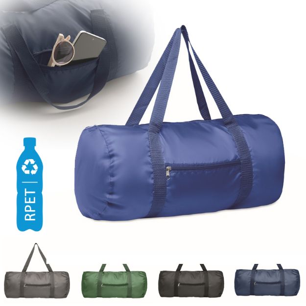 reistas van r-pet polyester met rits 20 liter