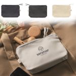 toilettas van recycled katoen en polyester